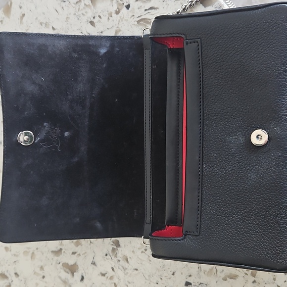 Christian Louboutin Black Crossbody/Shoulder Bag with Silver Chain Strap - Picture 9 of 16